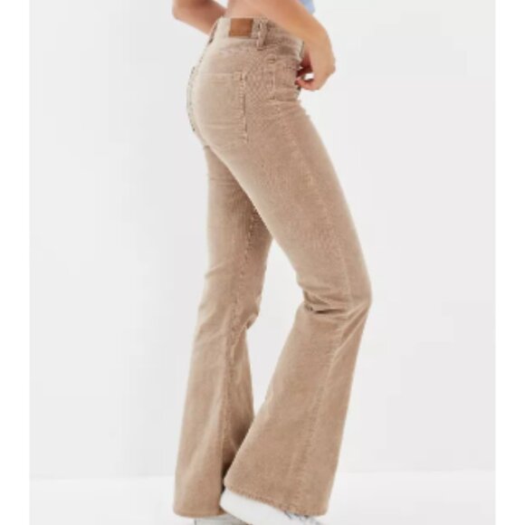 American Eagle Outfitters Denim - Women's Tan Flare Jeans